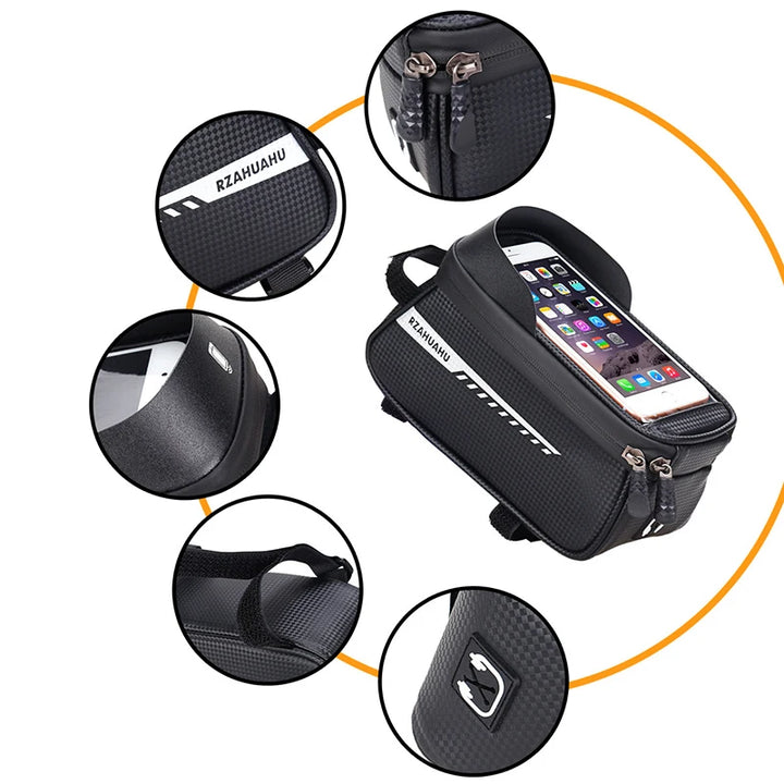 Rainproof Mountain Bicycle Bag Touch Screen Cycling Handlebar Bag MTB Road Bike Bag Bicycle Phone Storage Bags Cycling Equipment