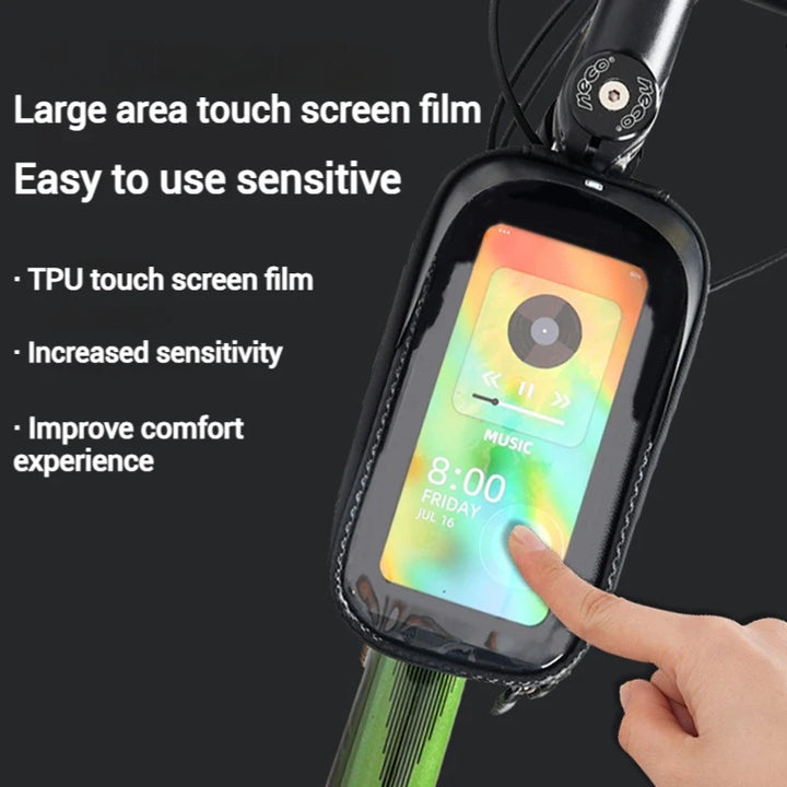 Rainproof Mountain Bicycle Bag Touch Screen Cycling Handlebar Bag MTB Road Bike Bag Bicycle Phone Storage Bags Cycling Equipment
